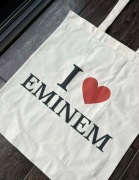 Torba bawełniana torebka tote bag cotton bawełna beżowa Eminem 