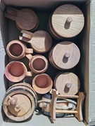 Kufel dębowy, beczka dębowa. Zestaw