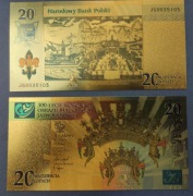 300-lecie obrazu MBJ - pozłacana kopia banknou