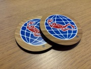 Podstawka pod kubek 2 szt z logo PADI