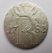 1/24 talara 1783, Fryderyk II, Prusy – Srebro (2)