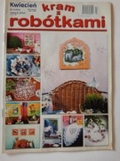 Kram z robótkami 4/2001 haft krzyżykowy, szydełko, haft Richelieu, witraże 