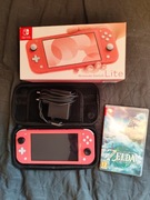 Nintendo switch lite różowy super stan+ Zelda Tears of the Kingdom.