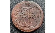 Rosja, Katarzyna II Wielka – 5 Kopiejek 1778, Mennica Jekaterynburg (E.M.)