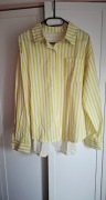 Koszula damska z dłuższym tyłem w paski r. XL