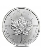 Kanadyjski Liść Klonowy 1 uncja srebra 999.9, 2019, menniczy