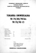 Tokarka  TR 70,  TR 80, TR 90 DTR 