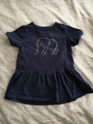 Granatowa bawełniana sukienka srebrny słoń VRS 80 - 86 jak nowa