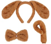 Strój przebranie kostium dziewczęcy chłopięcy pies Piesek brąz uniwersalny