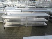 Stół Zlew Gastronomiczny Z 2 Półkami 280/60/85