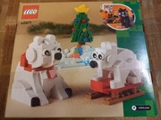 Lego 40571 zimowe niedźwiedzie polarne choinka