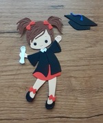 Scrapki zakończenie roku dziewczynka szkoła