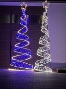 Choinka 3d led metalowa konstrukcja składana