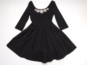 Sukienka z kryształowymi kwiatami S/36