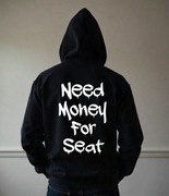Męska Czarna Bluza M Need Money For Seat