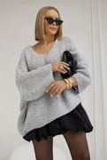 STYLOWY SWETEREK DAMSKI OVERSIZE  NOWOŚĆ SPLOTY