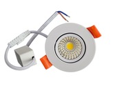 LAMPA LED OCZKO OPRAWA SUFITOWA WPUSZCZANE 5W 4000K 230V BIAŁA 120°