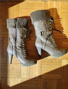 CCC Kozaki Jennifer & Jennifer rozmiar 37 brązowe na szpilce Jenny Fairy 