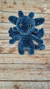 Szmaragdowy smok szydełko handmade rękodzieło
