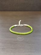 Zielona bransoletka z koralików - handmade 
