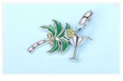 Pandora Charm Moments zawieszk kieliszek drink palma
