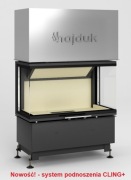 KOMINEK, Wkład kominkowy Hajduk Volcano 3BTH, Gilotyna, NOWY - TANIO