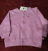 Nowa różowa bluza na suwak dla dziewczynki złote gwiazdki Cool Club Smyk 80