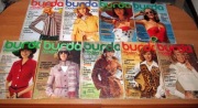 Burda Moden 1974 zestaw 9 numerów + wykroje Vintage Moda szycie krawiectwo