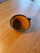 Filiżanki ceramiczne brązowe retro 150 ml