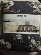 Narzuta kapa dekoracyjna SMUKEE wzór kwiaty przeszywana 220x200cm 