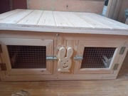 Klatka 2 komorowa dla królików 105/85 wys 50+nogi ok 30cm