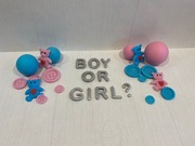 Baby shower dekoracja z masy cukrowej