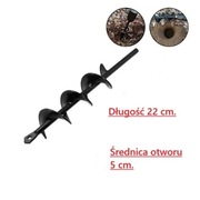 Ślimakowe wiertło ogrodnicze.