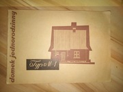 Domek jednorodzinny - Typ M-1 plan dokumentacja J.Pietrzak 1956