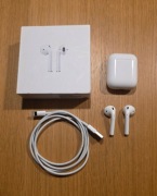 Airpods 2 generacji słuchawki Apple A2031 z etui ładującym