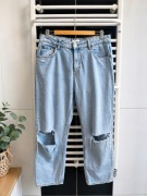 Jasnoniebieskie jeansy H&M mom fit XL (42) 