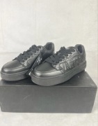 Nowe Sneakersy REPLAY Kai Union | Czarna Skóra | Rozmiar 40 | Box