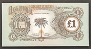 Banknot , Biafra 1 funt Palma 