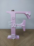 Literka pies Litera druk 3D gadżet dla psiarza psiary Prezent Urodziny