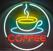 NEON KAWA KAWIARNIA SZYLD LED USB COFFEE KAFEJKA DEKORACJA