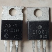 Tranzystory 2SA671  2SC1061