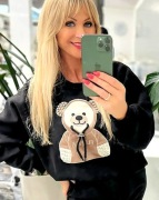 MEGI ciepła bluza z aksamitnym misiem