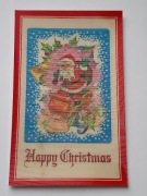 Widokówka 3D stara - Happy Chistmas