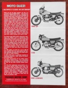 Stary folder reklamowy motocykli MOTO GUZZI z 1978 r.