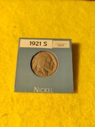 5 Cent Buffalo Nikiel 1921 (S) !!!