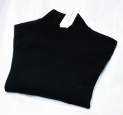 CALVIN KLEIN sweter półgolf M 100% merino czarny prada amiri dolce gabbana 