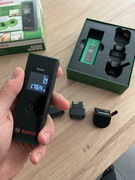 Dalmierz laserowy Bosch Zamo, rozszerzony zestaw (3 adaptery) jak nowy