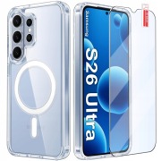 Etui+Szkło Magnetyczne Przezroczyste do Samsung S26 Ultra |do MAGSAFE CASE