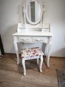 Toaletka z lustrem drewniana dla dziewczynki 