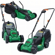 Kosiarka Elektryczna Lekka Mocna do Koszenia Trawy Duży Kosz 30L 1600W   